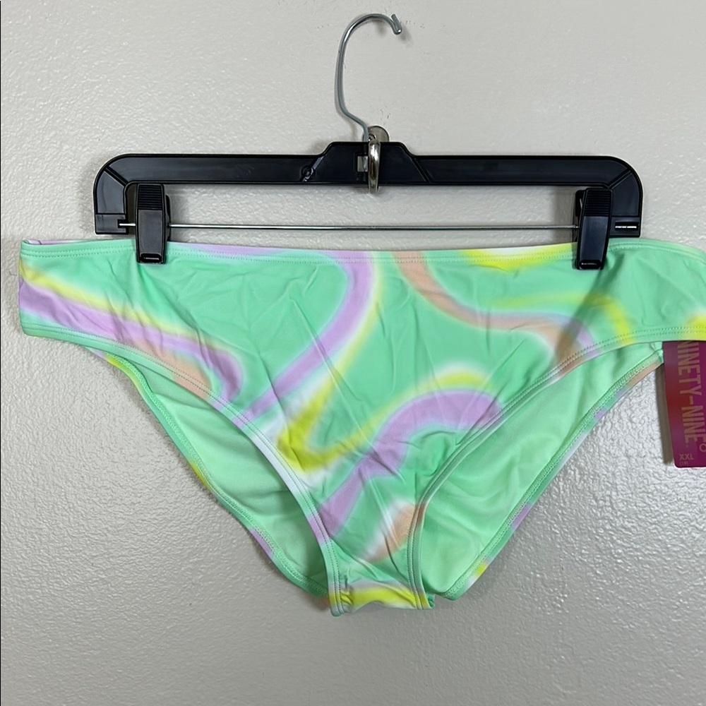 NEW Ninety Nine Degrees‎ Colorful Swirl Bikini Bottom